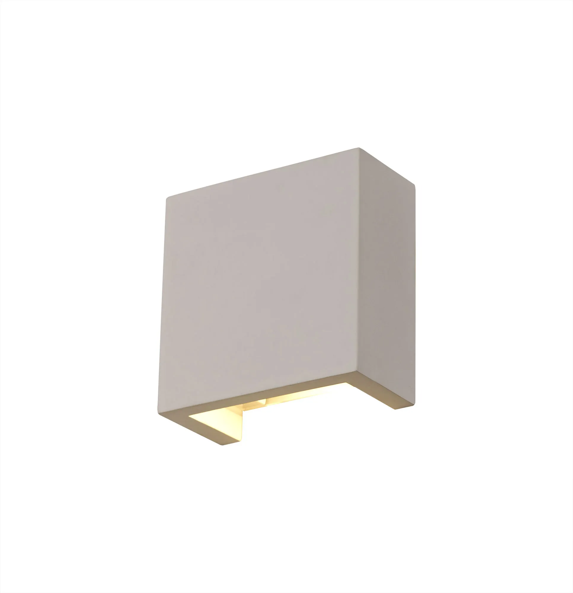 D0498  Alina Square Wall Lamp 6.5W LED White Paintable